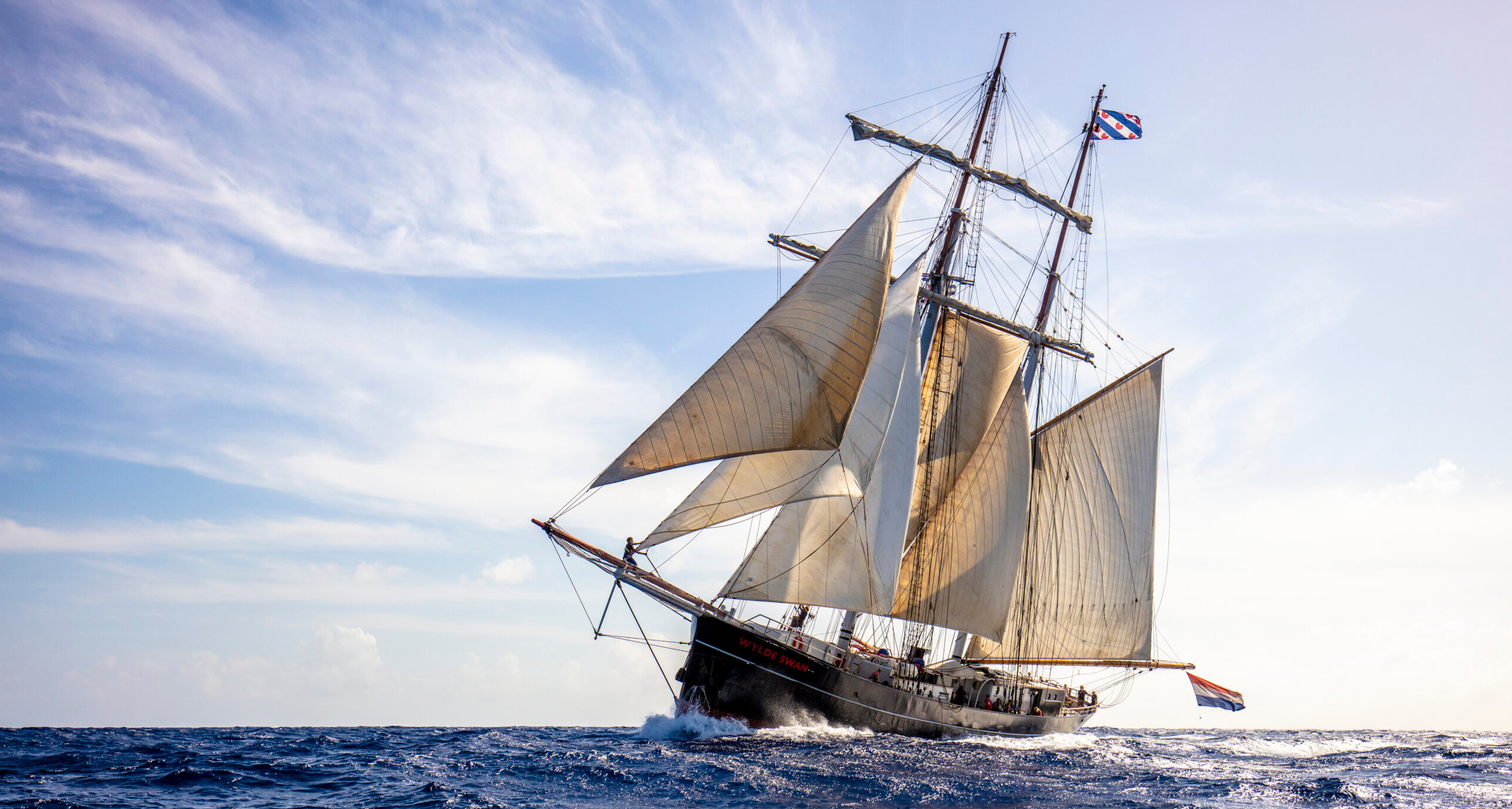Wylde Swan op zee